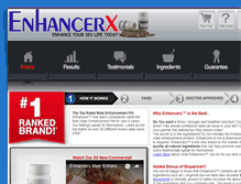 Tablet Screenshot of enhancerx.com